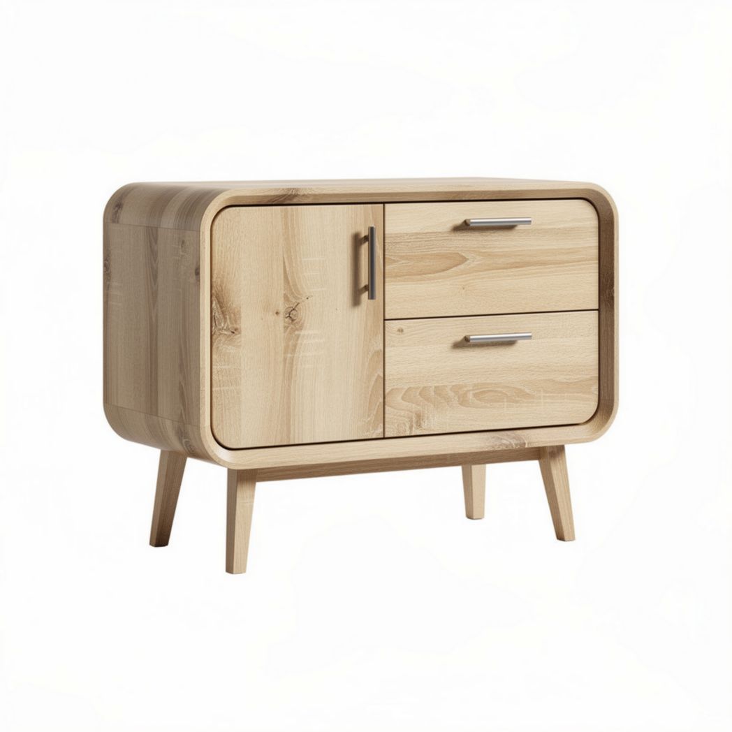 Houten tv-meubel met 2 lades en een afmeting van 80 x 40 x 60 cm